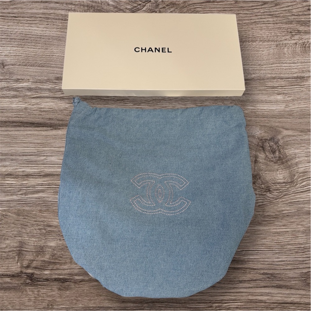 Chanel Makeup 2026 Denim Drawstring Bag NIB